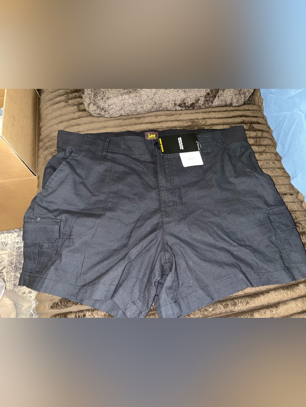 Lee Women's Black Cargo Shorts - Utility Pocket Style